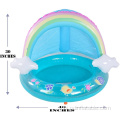 Inflatable बेबी पूल इंद्रधनुष बच्चे टॉडलर्स स्पलैश पूल